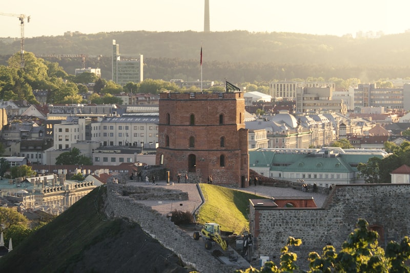 Gedimino bokštas ir Vilniaus miesto panorama